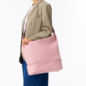 Beis Pink Nylon Shoulder Tote